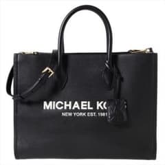 MICHAEL KORS マイケルコース トートバッグ ブラック ロゴ レザーのサムネイル