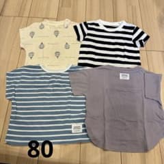 Thumbnail of ベビー80cm Tシャツ4枚セット　無印　ペアマノン　マルミエーレ