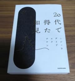 送料込　20代で得た知見　KADOKAWAのサムネイル