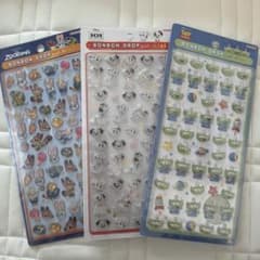 【正規品】ディズニー ボンボンドロップシールミニ　3種セット　ボンドロミニのサムネイル