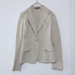 BLACK BY MOUSSYテーラードジャケット ベージュ S コットン混