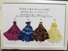 結婚式 ドレス色当てクイズ セット　パープル、ネイビー、ブラウン、イエローのサムネイル