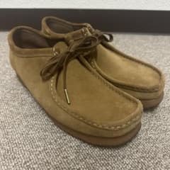 クラークス　ワラビー　Clarks キャメル　UK8hのサムネイル