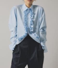 新品タグ付き⭐︎BOWTE（バウト）IENA別注ギンガムチェックフリルブラウスのサムネイル