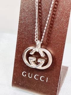 【超美品】GUCCI ペンダント トップ925＋社外喜平チェーン 男女兼用 超美品】GUCCI ペンダント トップ925＋社外喜平チェーン 男女兼用