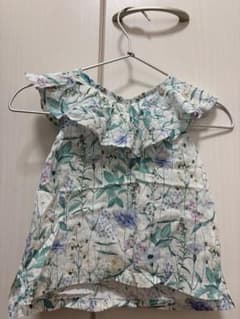 アナスイ キッズ 半袖ブラウス 花柄 フリル Sサイズのサムネイル