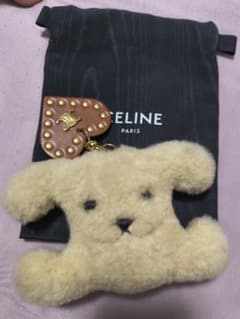 保管袋付き】CELINE トリオンフ ポンポンチャーム ハート ゴールド 