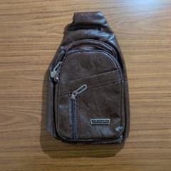 JINGPIN ボディバッグ ブラウンのサムネイル