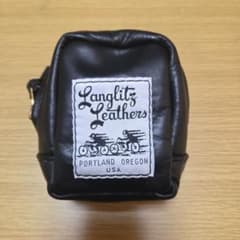 す*蔵様 Langlitz Leathers 黒 レザーポーチ - メルカリ