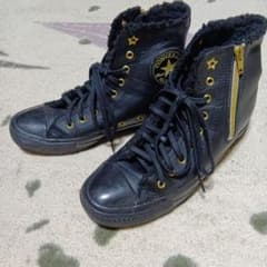 CONVERSE ハイカット スニーカー ブラック ボアのサムネイル