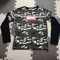 MARVEL 迷彩柄 長袖Tシャツ 160のサムネイル