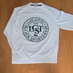LACOSTE ホワイト トレーナー US XS - メルカリ
