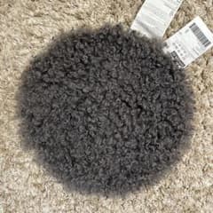 IKEA フェイクファー 円形マット　32cmのサムネイル