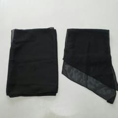 シースルー　ストール　黒のサムネイル