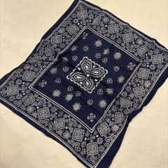 ビンテージ バンダナ クッキー 3色 クロスドット ラクダ FAST COLOR ビンテージ バンダナ クッキー 3色 クロスドット ラクダ FAST