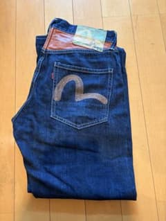 激レア　EVISU エヴィス デニムカモメ刺繍レザーポケット　シオタニブラザーズ 激レア EVISU エヴィス デニムカモメ刺繍レザーポケット シオタニ