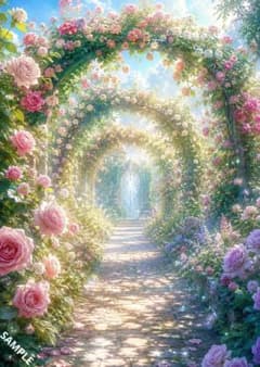 薔薇のアーチと光の庭園のサムネイル