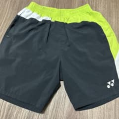 YONEX ハーフパンツ S 黒/黄緑/白 - メルカリ