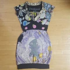 みんたろうさま専用　デシグアルDesigual　ワンピースMのサムネイル