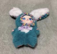 うさぎ ぬいぐるみ マスコット キーホルダー ブルーのサムネイル