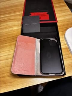 ボナベンチュラ　iPhone12miniケース　グレージュ×コーラルのサムネイル