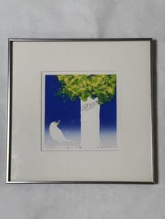 Y. Kotaro 花と小鳥 版画 額装品　吉岡浩太郎 Y. Kotaro 花と小鳥 版画 額装品 吉岡浩太郎 - メルカリ