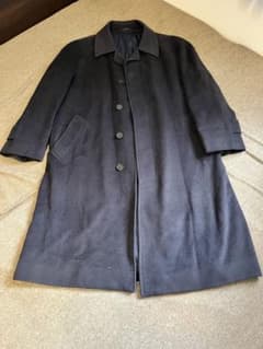 【最高級イタリア生地】ハーディエイミス カシミヤ100% コート 黒 日本製のサムネイル