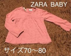 美品 ZARA BABY 訳あり ロンT カットソー 女の子 刺繍 Aラインのサムネイル