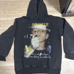 DISHONETTE グラフィックパーカー ブラックのサムネイル