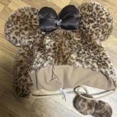 ヒョウ柄ミッキー風帽子のサムネイル