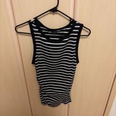 SHEIN ボーダー タンクトップ ノースリーブ
