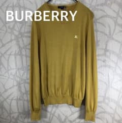 バーバリーロンドン BURBERRY 胸刺繍ロゴ ニット 三陽商会 イエロー R 