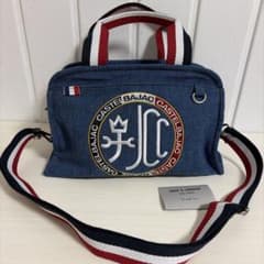 カステルバジャック デニム トートバッグ ロゴ刺繍 ハンド ショルダー
