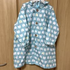 kukka hippo キッズ レインコート りんご柄 100㎝のサムネイル