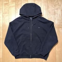 【美品】HUF 肉厚 ジップパーカー ボックスシルエット M 黒 ワンポイント 美品】HUF 肉厚 ジップパーカー ボックスシルエット M 黒 ワンポイント