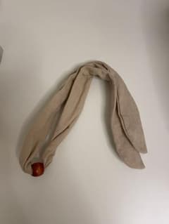 リネン ベージュ ヘアアクセサリー