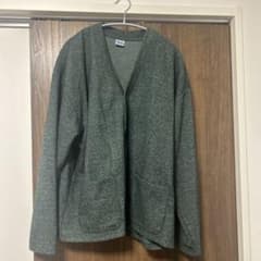 vintegeカーディガン　深緑のサムネイル