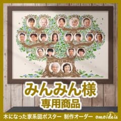 みんみん｜木になった家系図ポスター みんみん様 専用｜木になった家系図ポスター - メルカリ