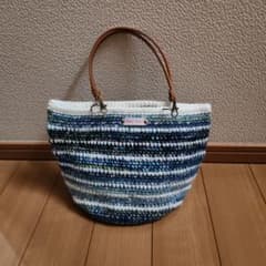 ハンドメイド　かぎ針編みトートバッグのサムネイル