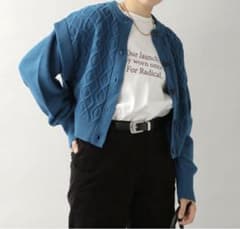 RAGEBLUE ケーブルショートカーディガンのサムネイル