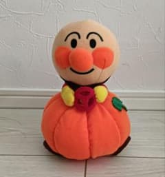 中古品　　アンパンマン かぼちゃ ぬいぐるみ ハロウィンのサムネイル