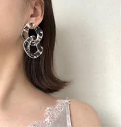 透明 ねじり  ピアス ・ イヤリング対応のサムネイル