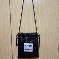 CITEN パデット 巾着 キルティングショルダーバッグ ブラック - メルカリ
