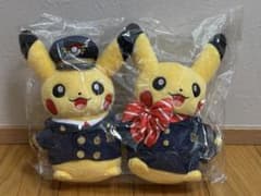 未開封 ピカチュウ ぬいぐるみ 制服 パイロット CA シンガポール