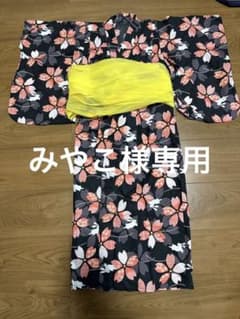 女の子　浴衣、兵児帯セットのサムネイル