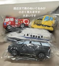 トミカ　プラレール　アルファード　ぬいぐるみ4点セット