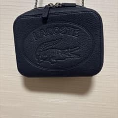 LACOSTE チェーンショルダーバッグ　ネイビーラコステのサムネイル