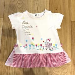 花柄フリルTシャツ 90cmのサムネイル