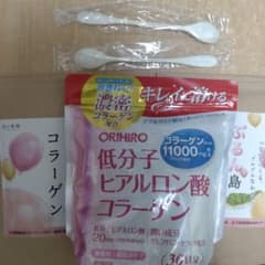 オリヒロ低分子ヒアルロン酸コラーゲン1袋+祖の食庵ぷるん島コラーゲン100g2個のサムネイル