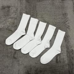 【新品未使用】ホワイトソックス5足セット　26〜28cmのサムネイル